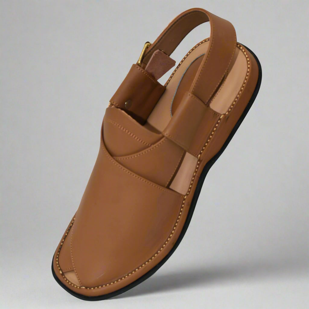 GoGo Yellow Leather Chappal