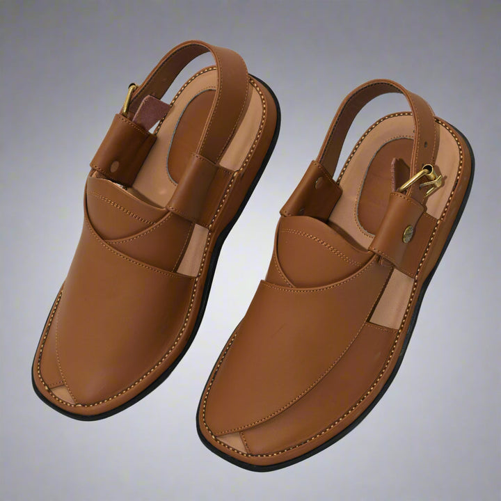 GoGo Yellow Leather Chappal
