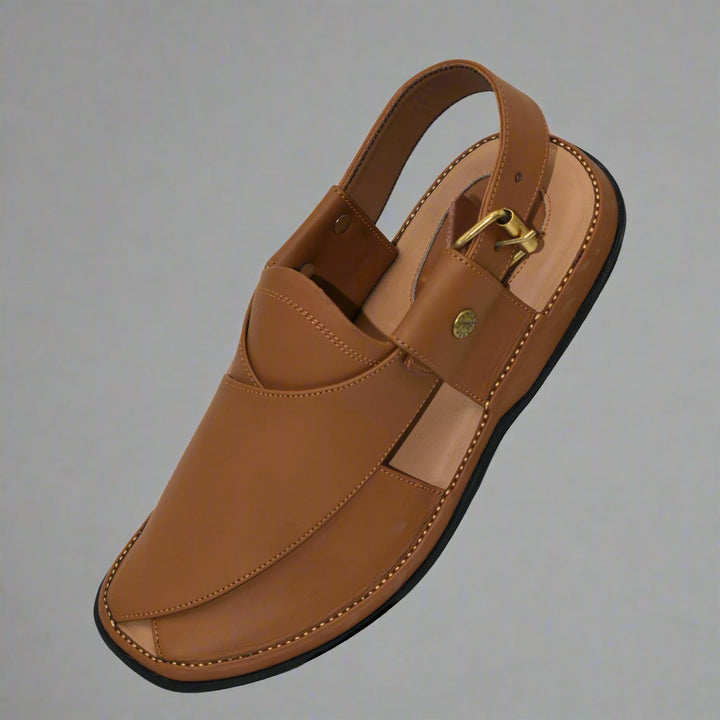 GoGo Yellow Leather Chappal