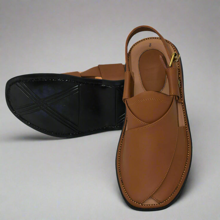 GoGo Yellow Leather Chappal