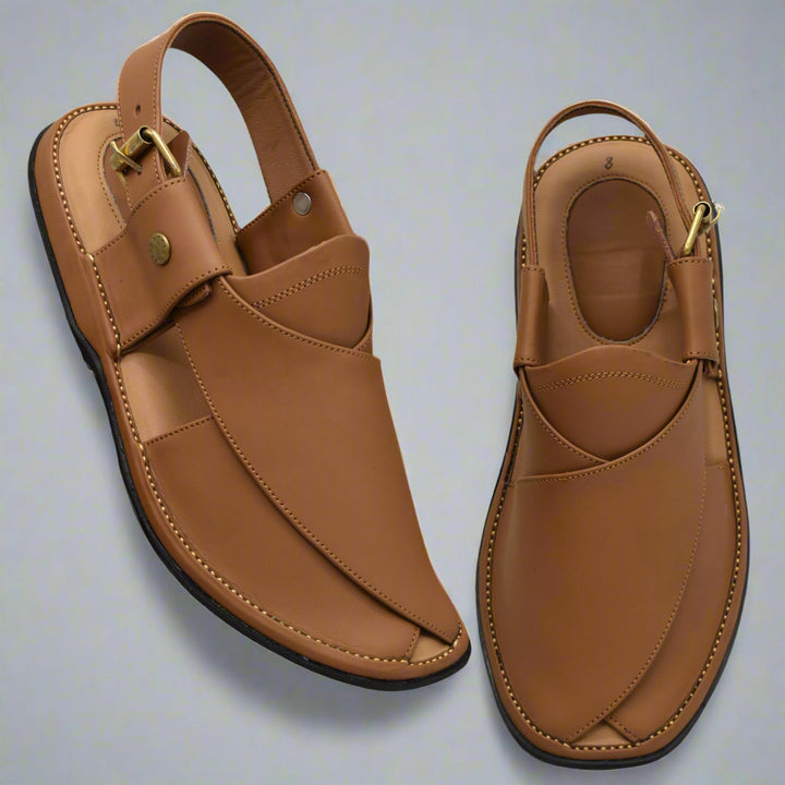 GoGo Yellow Leather Chappal