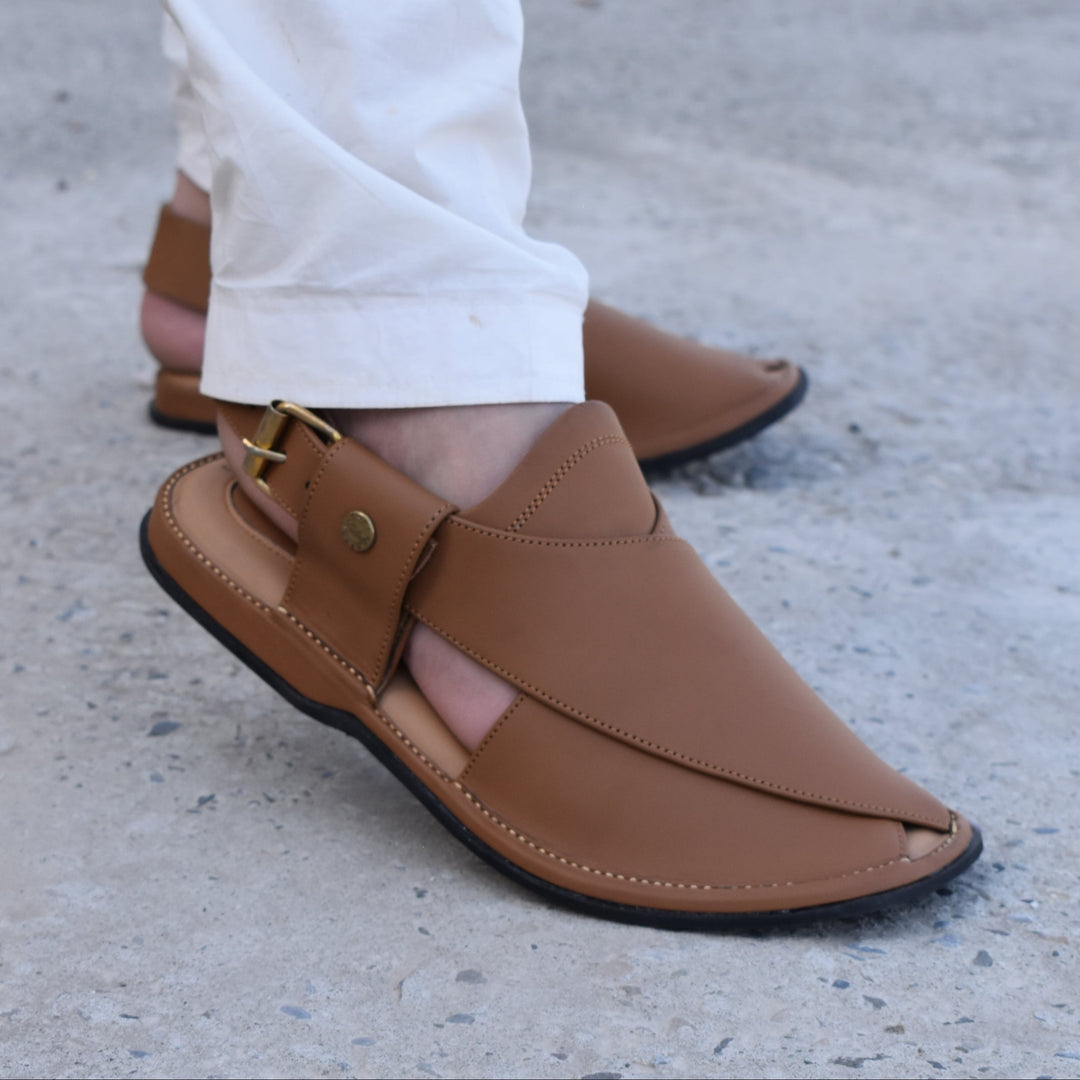 GoGo Yellow Leather Chappal